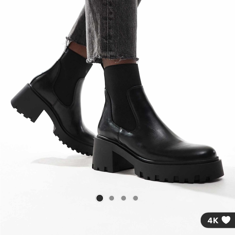 ASOS Black Chunky Chelsea Boots